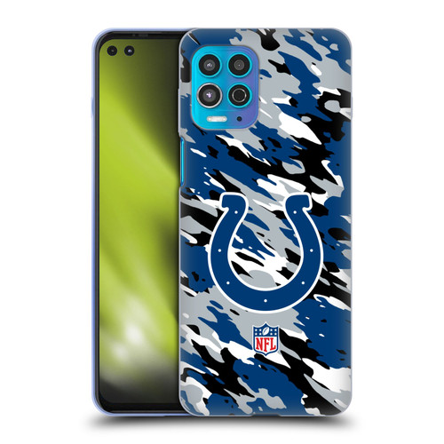 NFL Indianapolis Colts Logo Camou Soft Gel Case for Motorola Moto G100