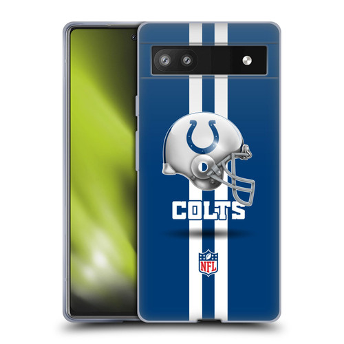 NFL Indianapolis Colts Logo Helmet Soft Gel Case for Google Pixel 6a