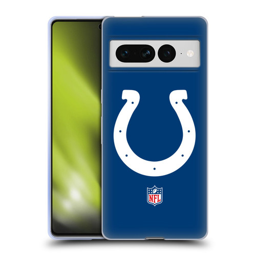 NFL Indianapolis Colts Logo Plain Soft Gel Case for Google Pixel 7 Pro