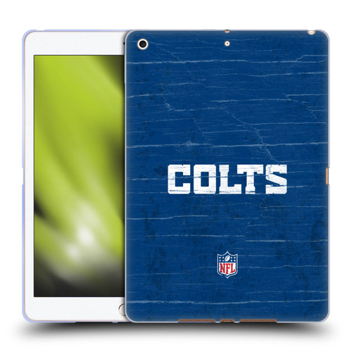 NFL Indianapolis Colts Logo Distressed Look Soft Gel Case for Apple iPad 10.2 2019/2020/2021