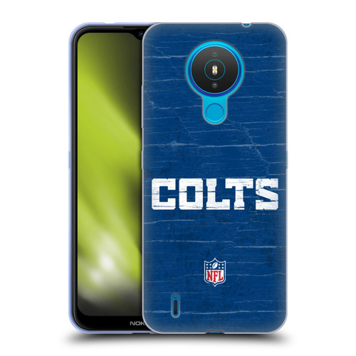 NFL Indianapolis Colts Logo Distressed Look Soft Gel Case for Nokia 1.4