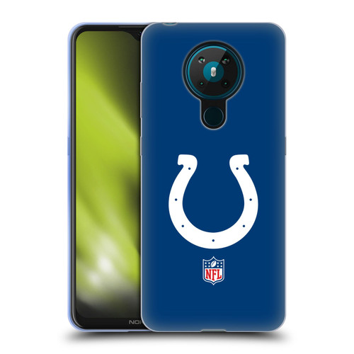 NFL Indianapolis Colts Logo Plain Soft Gel Case for Nokia 5.3