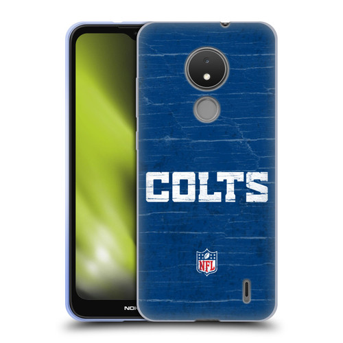 NFL Indianapolis Colts Logo Distressed Look Soft Gel Case for Nokia C21