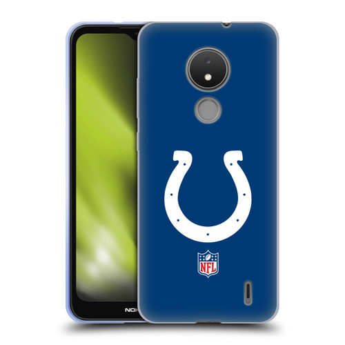NFL Indianapolis Colts Logo Plain Soft Gel Case for Nokia C21