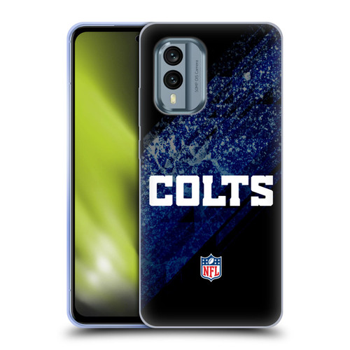 NFL Indianapolis Colts Logo Blur Soft Gel Case for Nokia X30