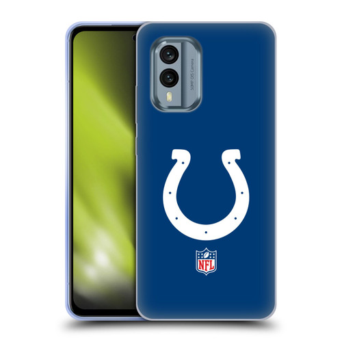 NFL Indianapolis Colts Logo Plain Soft Gel Case for Nokia X30
