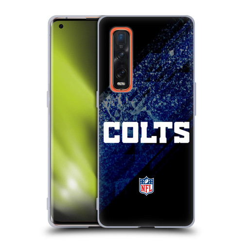 NFL Indianapolis Colts Logo Blur Soft Gel Case for OPPO Find X2 Pro 5G