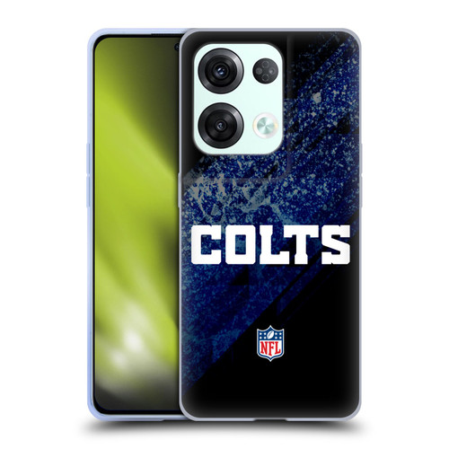 NFL Indianapolis Colts Logo Blur Soft Gel Case for OPPO Reno8 Pro
