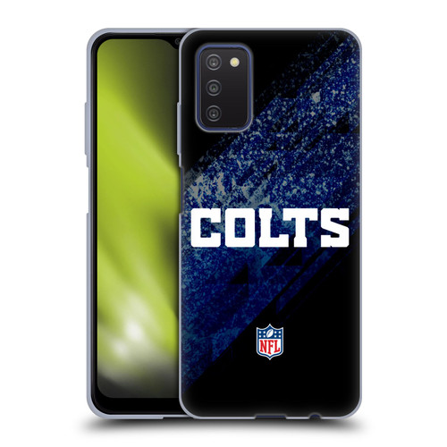 NFL Indianapolis Colts Logo Blur Soft Gel Case for Samsung Galaxy A03s (2021)