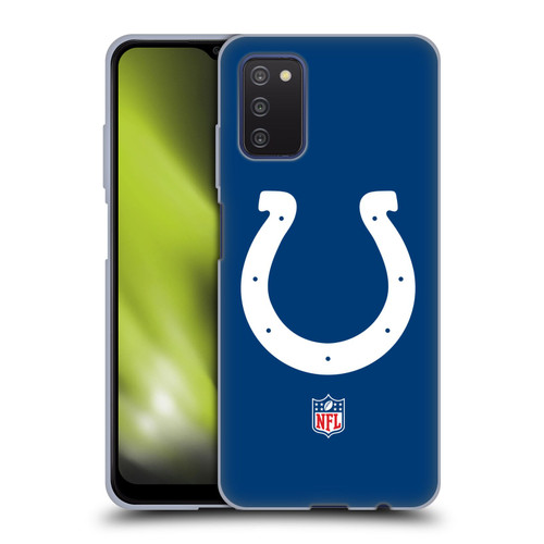 NFL Indianapolis Colts Logo Plain Soft Gel Case for Samsung Galaxy A03s (2021)