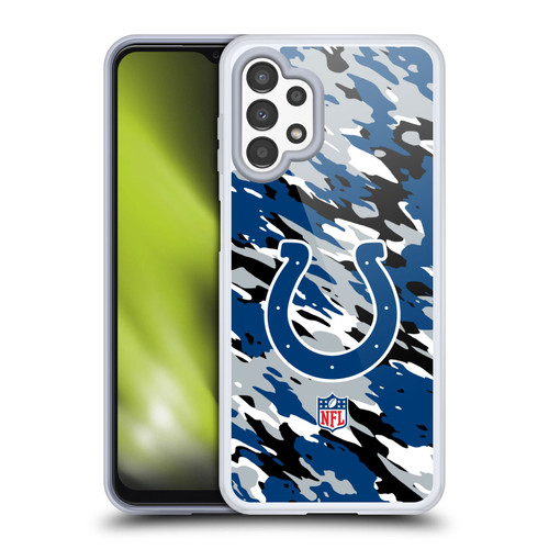 NFL Indianapolis Colts Logo Camou Soft Gel Case for Samsung Galaxy A13 (2022)