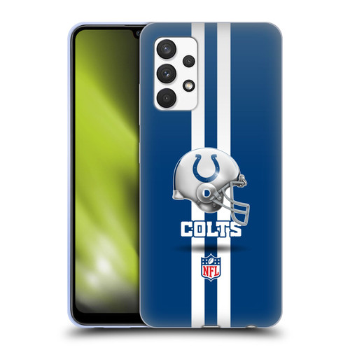 NFL Indianapolis Colts Logo Helmet Soft Gel Case for Samsung Galaxy A32 (2021)