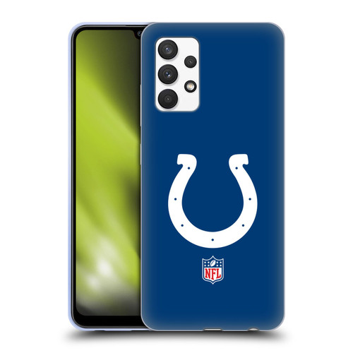 NFL Indianapolis Colts Logo Plain Soft Gel Case for Samsung Galaxy A32 (2021)