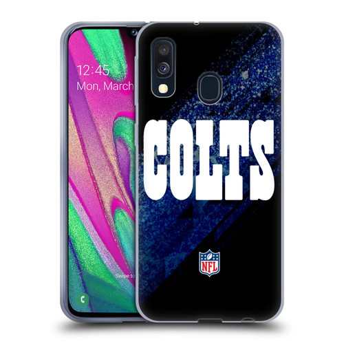 NFL Indianapolis Colts Logo Blur Soft Gel Case for Samsung Galaxy A40 (2019)