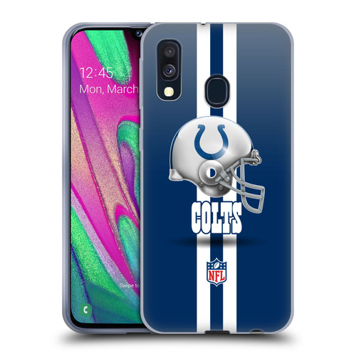 NFL Indianapolis Colts Logo Helmet Soft Gel Case for Samsung Galaxy A40 (2019)