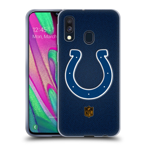NFL Indianapolis Colts Logo Football Soft Gel Case for Samsung Galaxy A40 (2019)