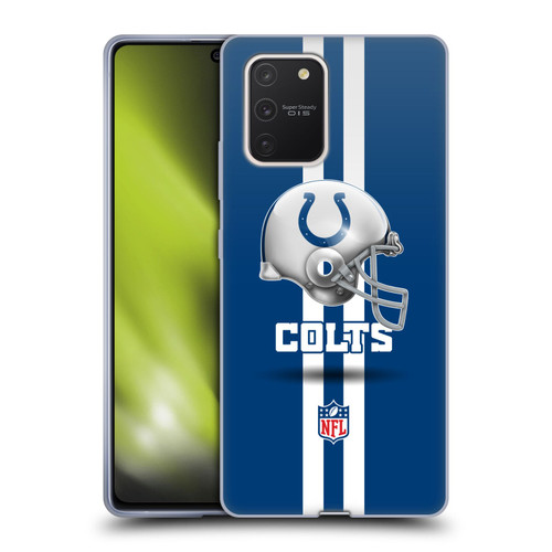 NFL Indianapolis Colts Logo Helmet Soft Gel Case for Samsung Galaxy S10 Lite