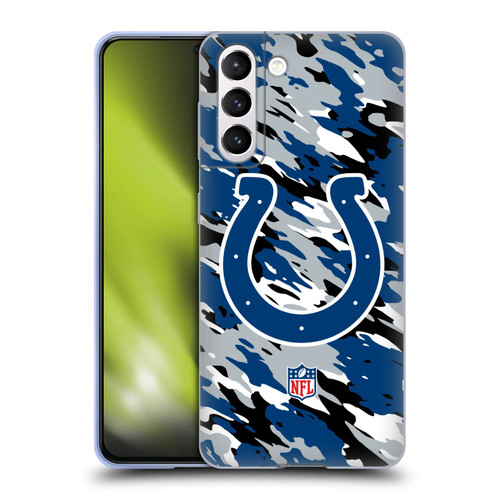 NFL Indianapolis Colts Logo Camou Soft Gel Case for Samsung Galaxy S21 5G