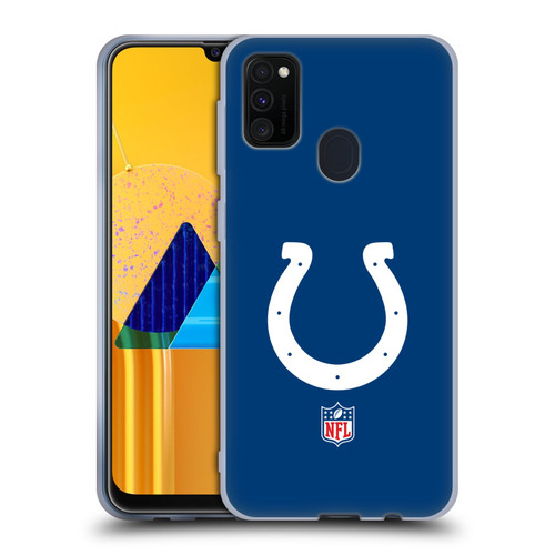 NFL Indianapolis Colts Logo Plain Soft Gel Case for Samsung Galaxy M30s (2019)/M21 (2020)