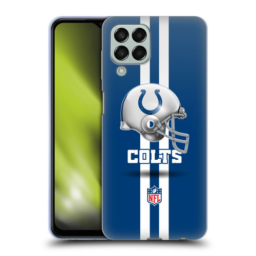 NFL Indianapolis Colts Logo Helmet Soft Gel Case for Samsung Galaxy M33 (2022)