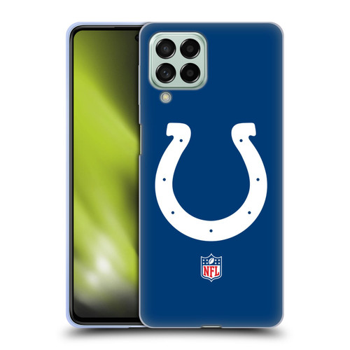 NFL Indianapolis Colts Logo Plain Soft Gel Case for Samsung Galaxy M53 (2022)