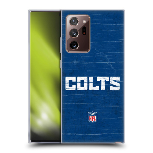 NFL Indianapolis Colts Logo Distressed Look Soft Gel Case for Samsung Galaxy Note20 Ultra / 5G
