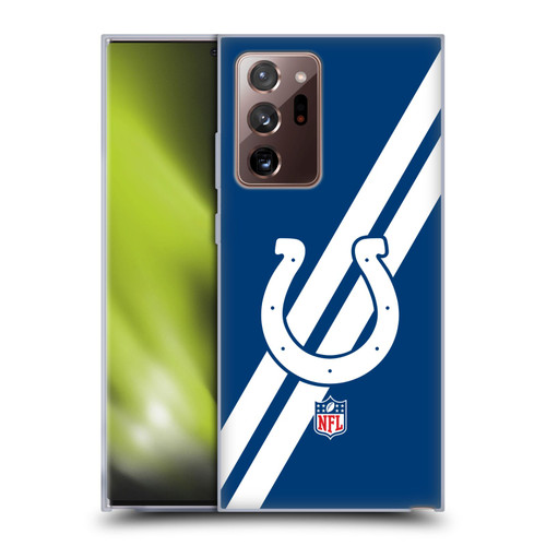 NFL Indianapolis Colts Logo Stripes Soft Gel Case for Samsung Galaxy Note20 Ultra / 5G
