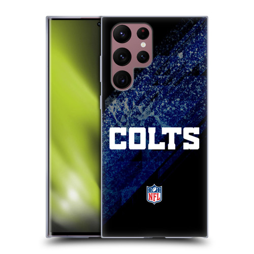 NFL Indianapolis Colts Logo Blur Soft Gel Case for Samsung Galaxy S22 Ultra 5G