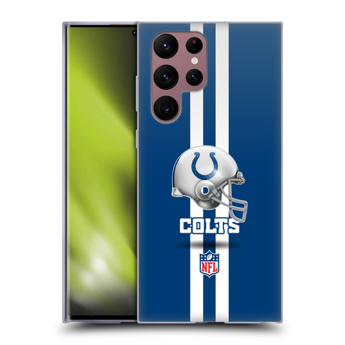 NFL Indianapolis Colts Logo Helmet Soft Gel Case for Samsung Galaxy S22 Ultra 5G