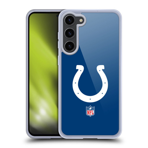 NFL Indianapolis Colts Logo Plain Soft Gel Case for Samsung Galaxy S23+ 5G