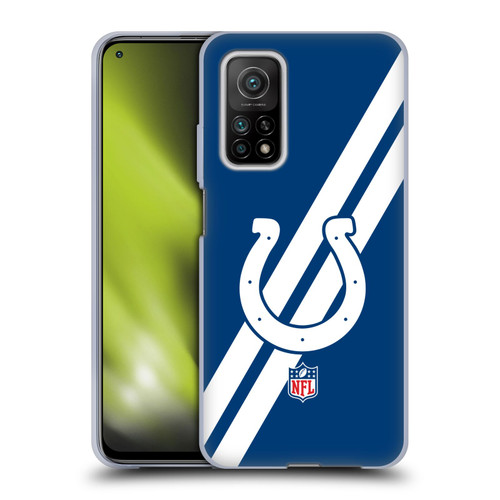 NFL Indianapolis Colts Logo Stripes Soft Gel Case for Xiaomi Mi 10T 5G
