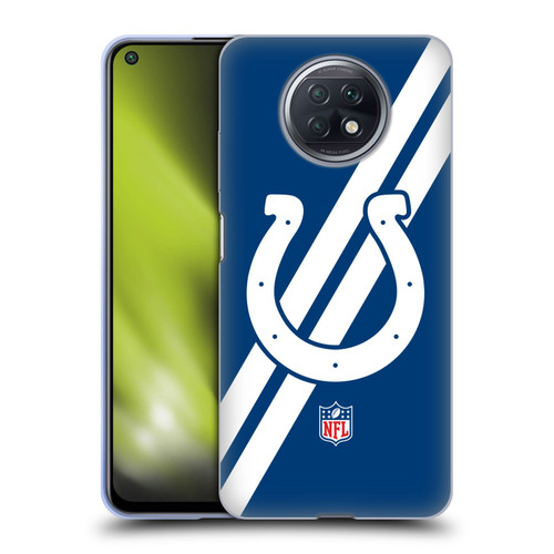 NFL Indianapolis Colts Logo Stripes Soft Gel Case for Xiaomi Redmi Note 9T 5G