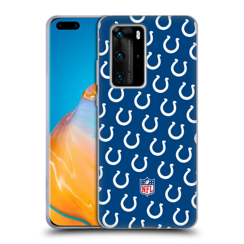 NFL Indianapolis Colts Artwork Patterns Soft Gel Case for Huawei P40 Pro / P40 Pro Plus 5G