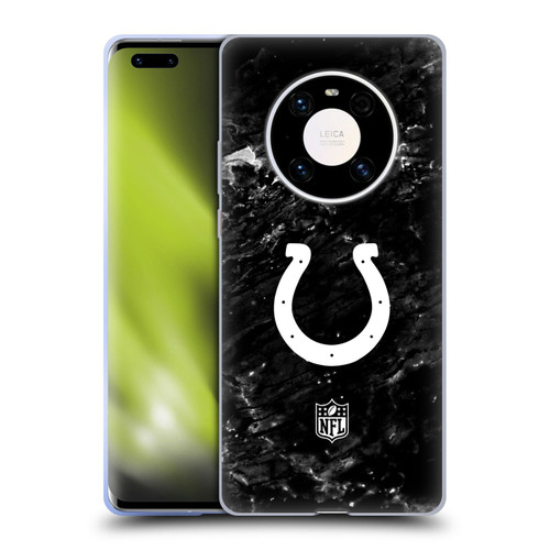 NFL Indianapolis Colts Artwork Marble Soft Gel Case for Huawei Mate 40 Pro 5G