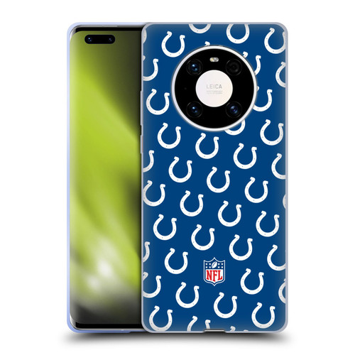 NFL Indianapolis Colts Artwork Patterns Soft Gel Case for Huawei Mate 40 Pro 5G