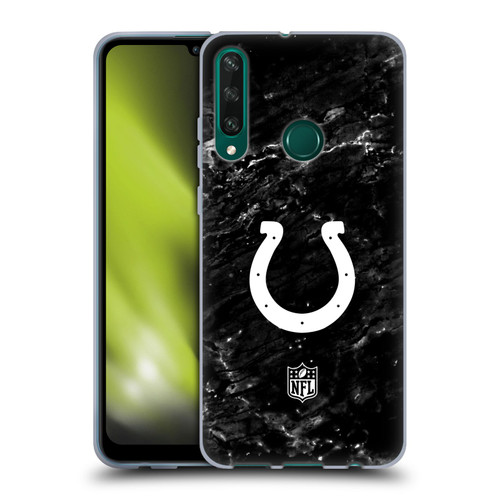 NFL Indianapolis Colts Artwork Marble Soft Gel Case for Huawei Y6p