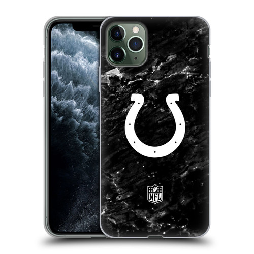 NFL Indianapolis Colts Artwork Marble Soft Gel Case for Apple iPhone 11 Pro Max