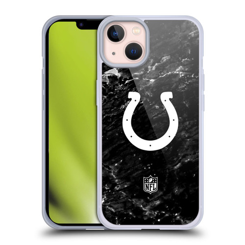 NFL Indianapolis Colts Artwork Marble Soft Gel Case for Apple iPhone 13