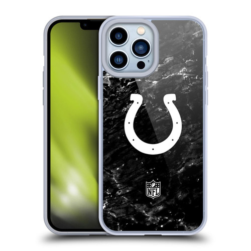 NFL Indianapolis Colts Artwork Marble Soft Gel Case for Apple iPhone 13 Pro Max