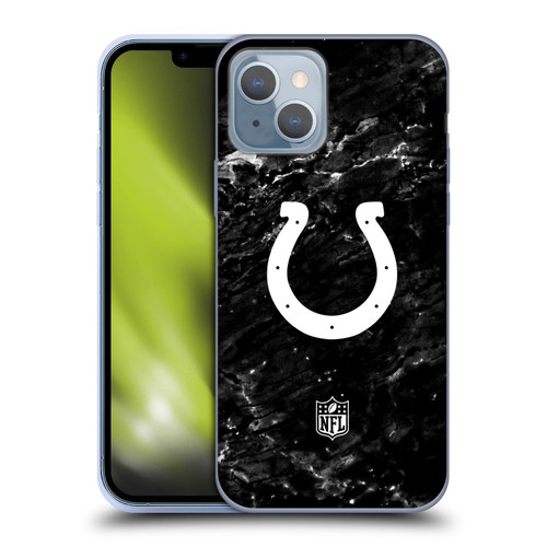 NFL Indianapolis Colts Artwork Marble Soft Gel Case for Apple iPhone 14