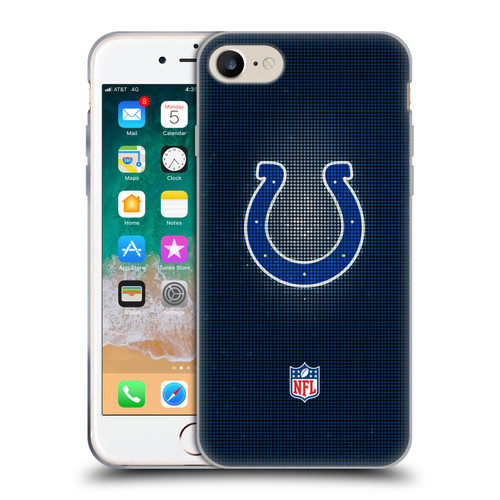 NFL Indianapolis Colts Artwork LED Soft Gel Case for Apple iPhone 7 / 8 / SE 2020 & 2022