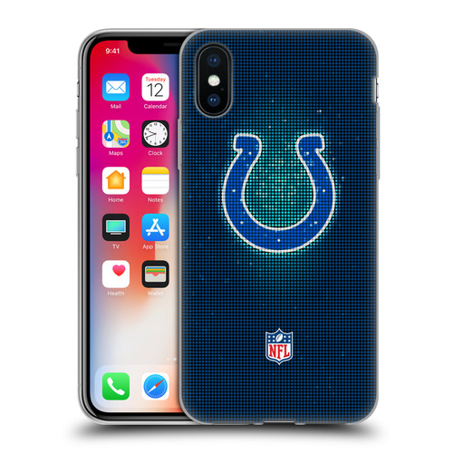 NFL Indianapolis Colts Artwork LED Soft Gel Case for Apple iPhone X / iPhone XS