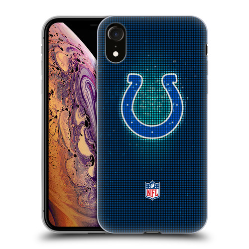 NFL Indianapolis Colts Artwork LED Soft Gel Case for Apple iPhone XR