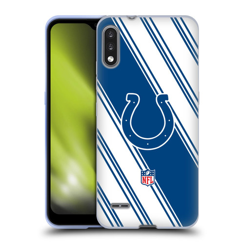 NFL Indianapolis Colts Artwork Stripes Soft Gel Case for LG K22