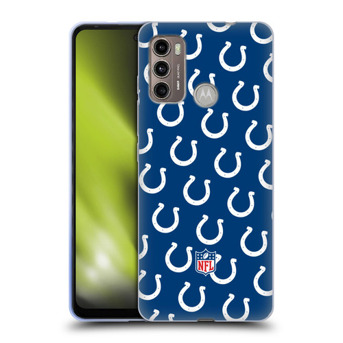 NFL Indianapolis Colts Artwork Patterns Soft Gel Case for Motorola Moto G60 / Moto G40 Fusion