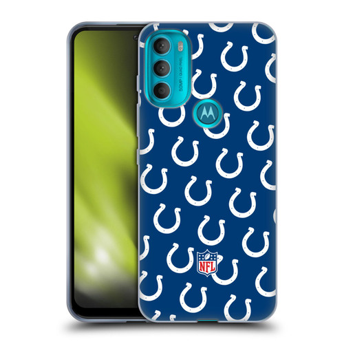 NFL Indianapolis Colts Artwork Patterns Soft Gel Case for Motorola Moto G71 5G