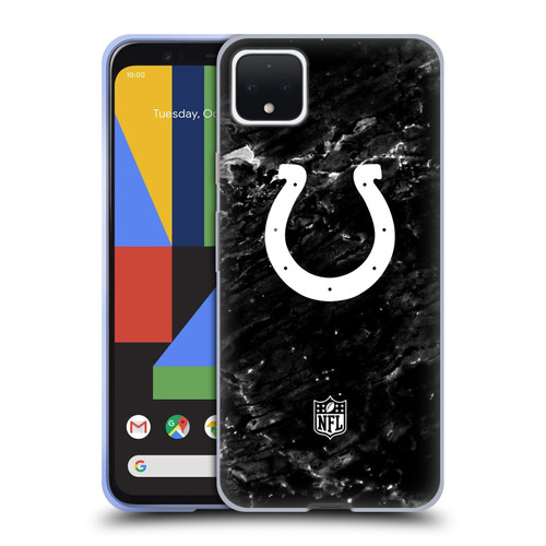 NFL Indianapolis Colts Artwork Marble Soft Gel Case for Google Pixel 4 XL