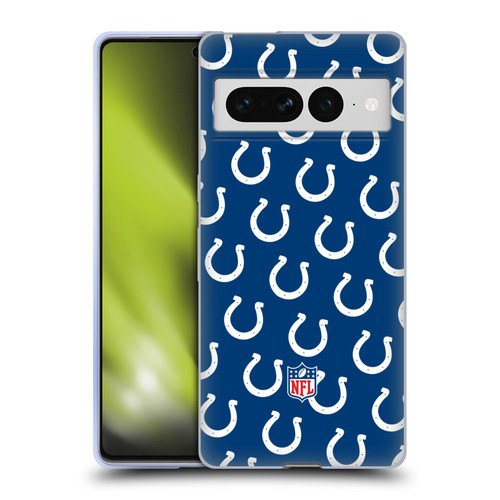 NFL Indianapolis Colts Artwork Patterns Soft Gel Case for Google Pixel 7 Pro