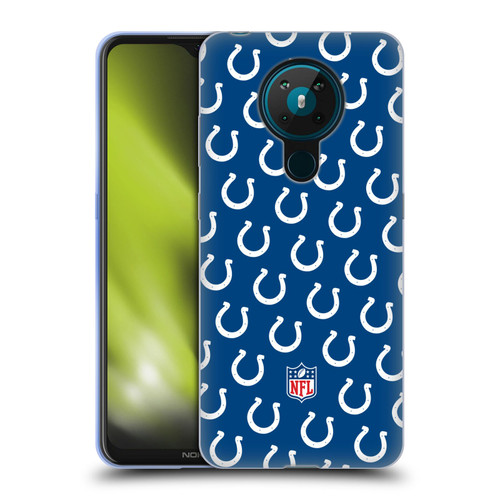 NFL Indianapolis Colts Artwork Patterns Soft Gel Case for Nokia 5.3