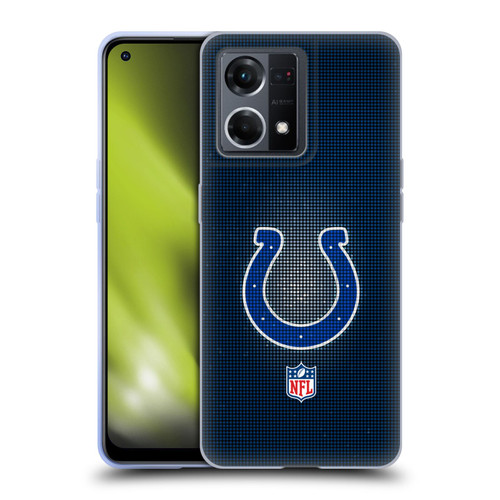NFL Indianapolis Colts Artwork LED Soft Gel Case for OPPO Reno8 4G